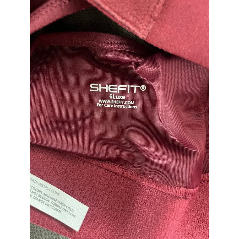 SHEFIT Plus‎ Size High Impact Ultimate Sports Bra in Wine Size 6Luxe